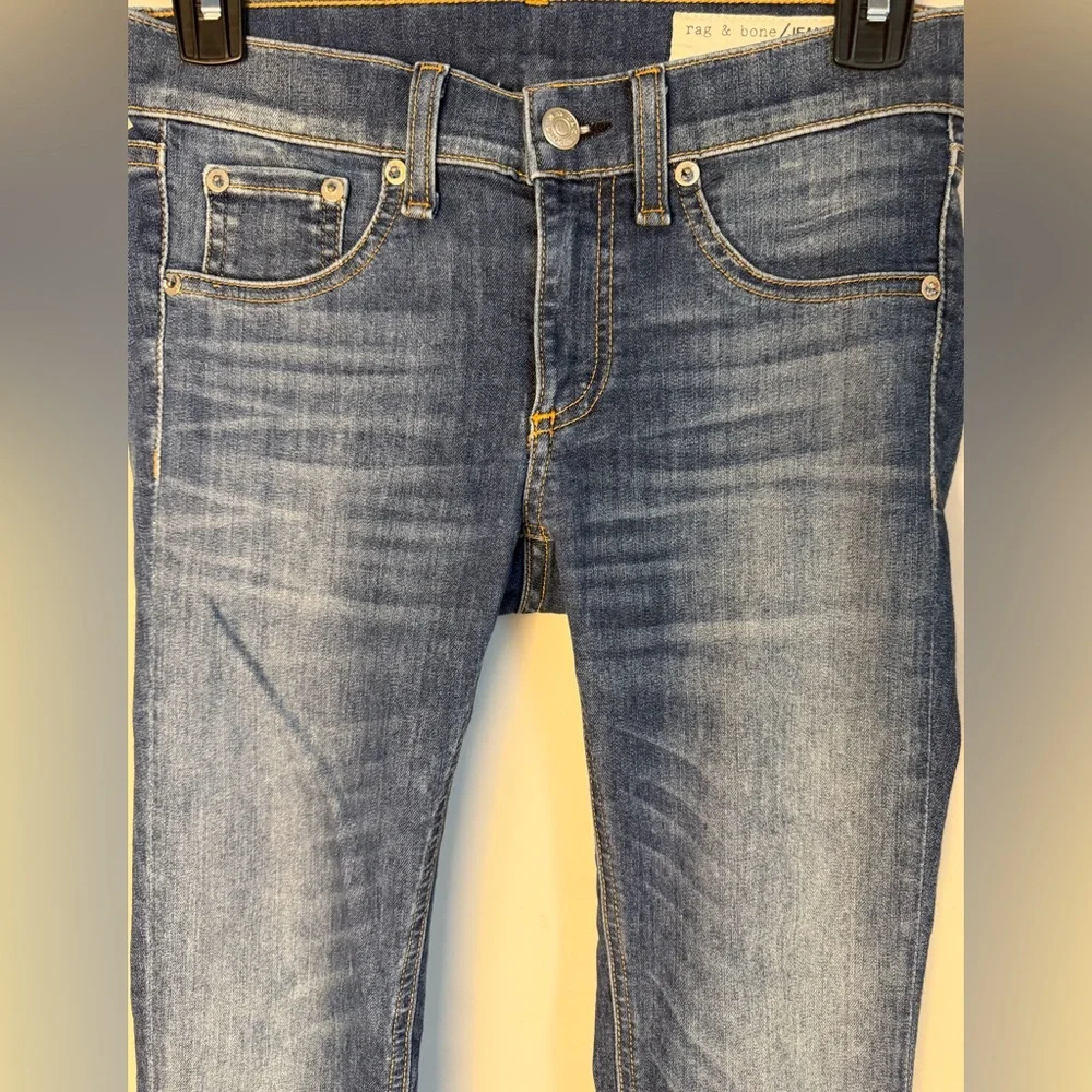 Rag & Bone Low Rise Cropped Capri Jeans Size 25 - Picture 3 of 11